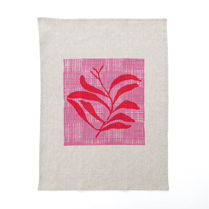 Pink Wattle Branch T-Towel