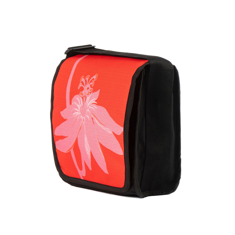 Satchel – Red Pink Passion Flower | Futures Collection