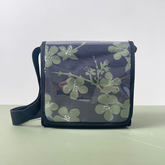 Khaki Blossom Satchel