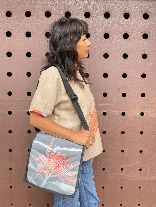 Limited Edition Waratah Satchel- LAST ONE! 30% OFF