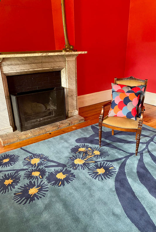Custom Made Wattle Blossom Rug