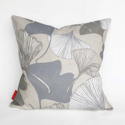 Ginkgo Cushion Cover- Stone 50% OFF- FOUR LEFT!