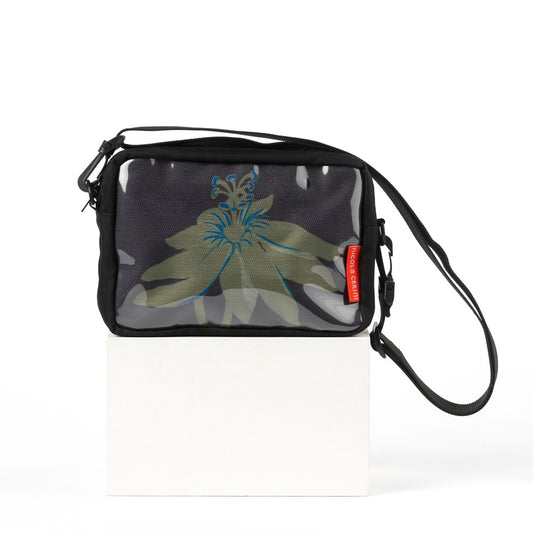 Box Bag – Khaki Passion Flower | Plasto Collection