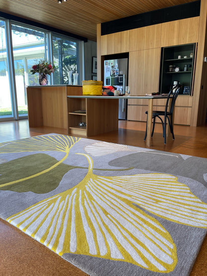 Custom Made Yellow Ginkgo Rug