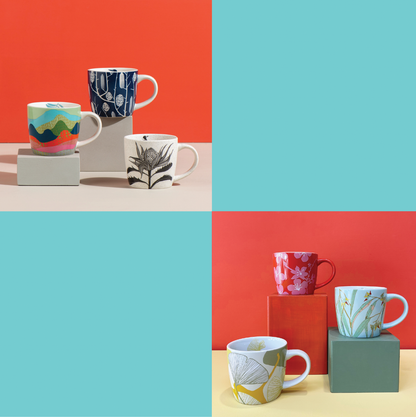 Mixed Set of 6 Mugs