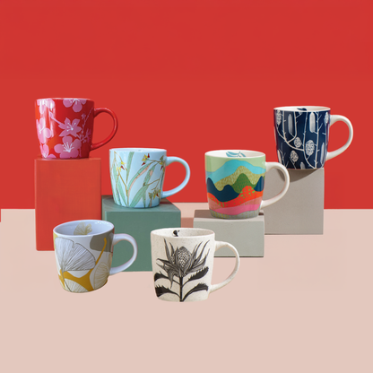 Mixed Set of 6 Mugs