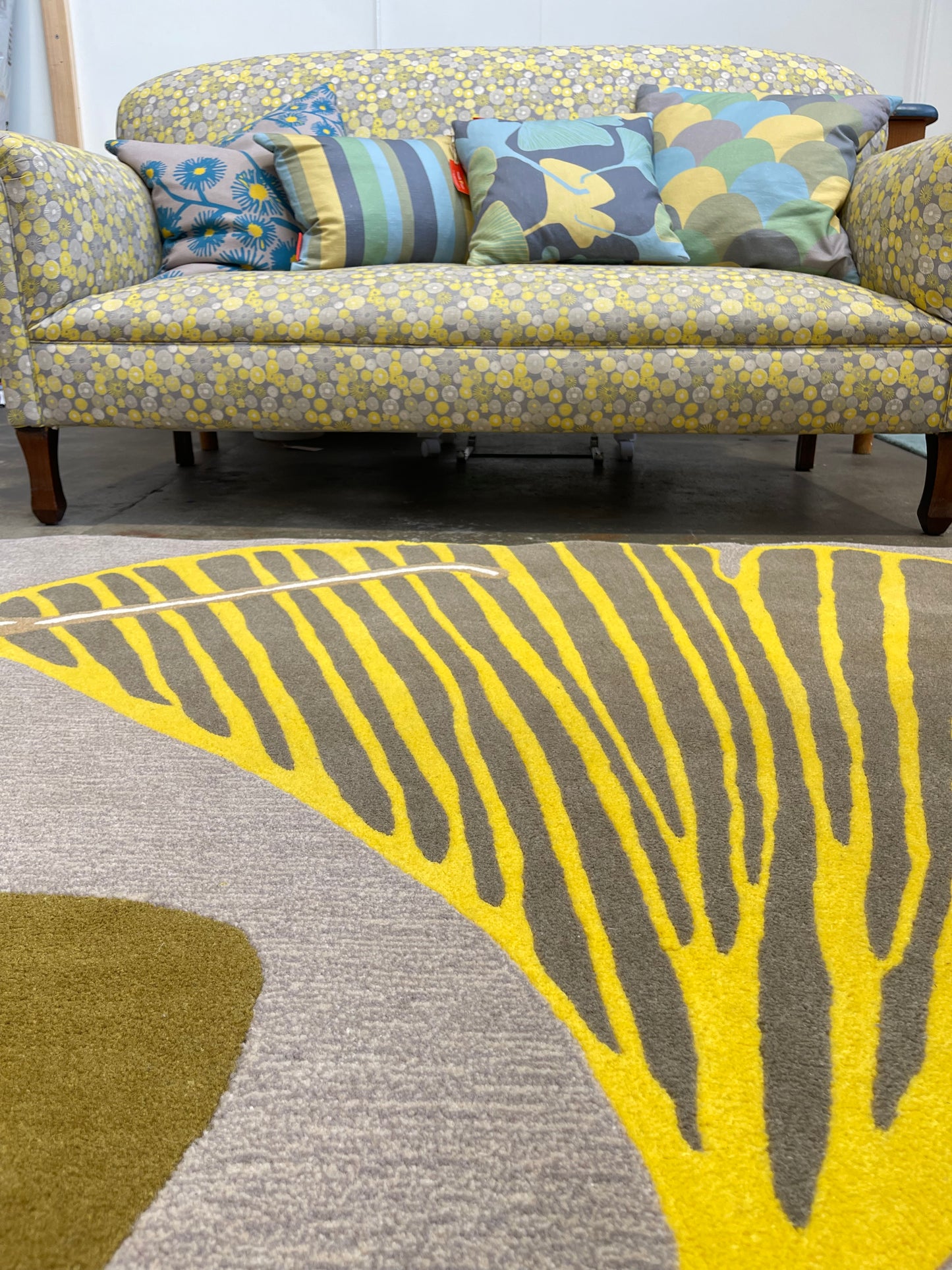 Custom Made Yellow Ginkgo Rug