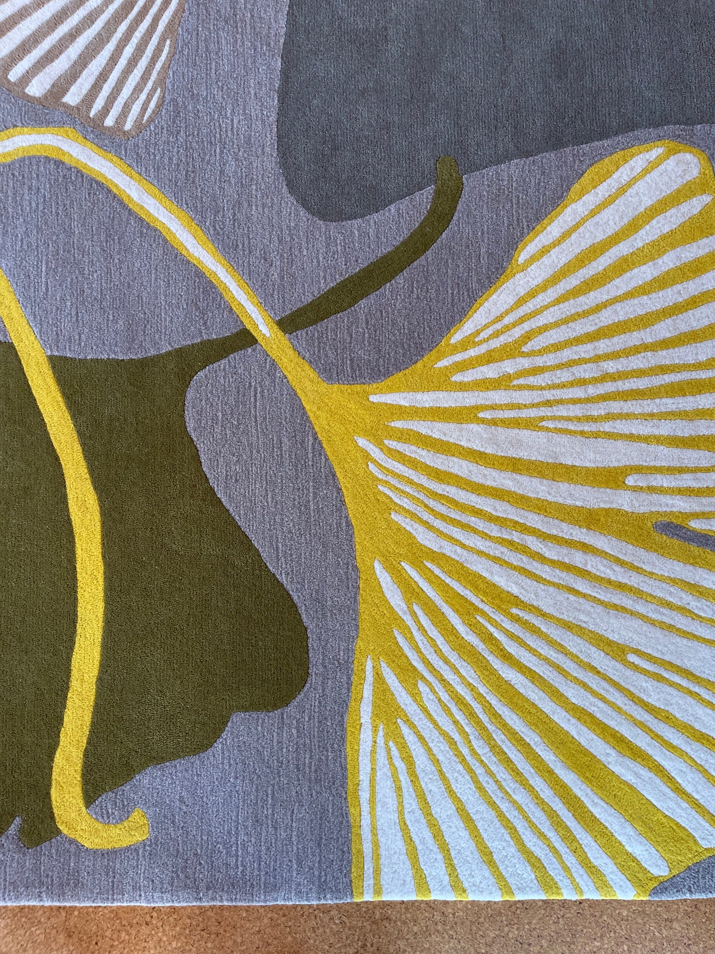 Custom Made Yellow Ginkgo Rug