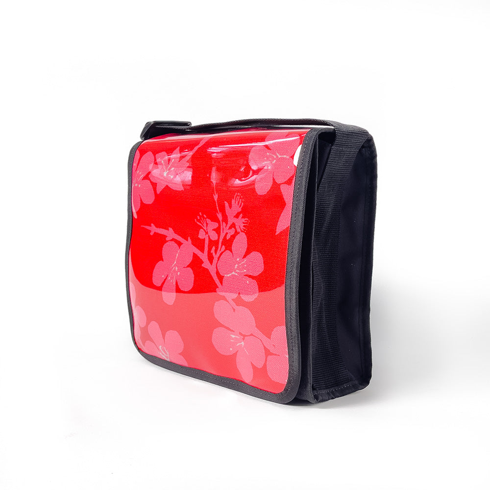 Red/Pink Blossom Satchel | Plasto Collection - LIMITED RUN