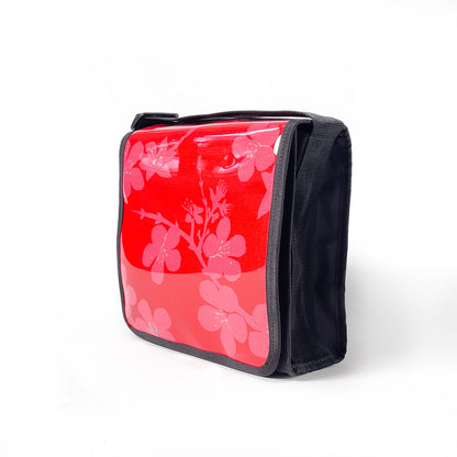 Red/Pink Blossom Satchel | Plasto Collection - LIMITED RUN