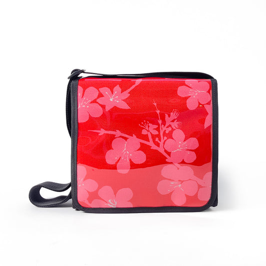 Red/Pink Blossom Satchel | Plasto Collection - LIMITED RUN