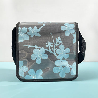 Satchel – Pale Blue Blossom | Plasto Collection - TWO LEFT!