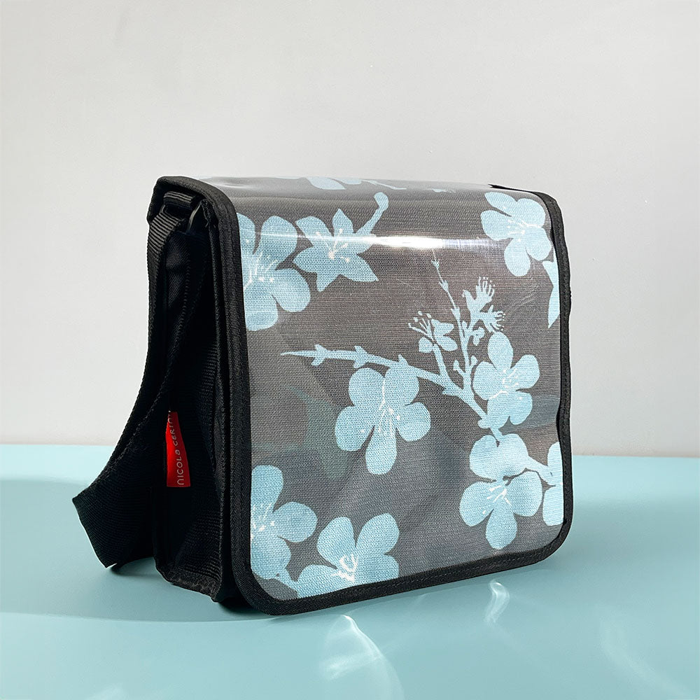 Satchel – Pale Blue Blossom | Plasto Collection - TWO LEFT!