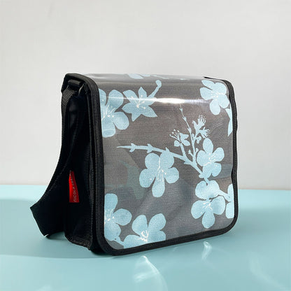 Satchel – Pale Blue Blossom | Plasto Collection - TWO LEFT!