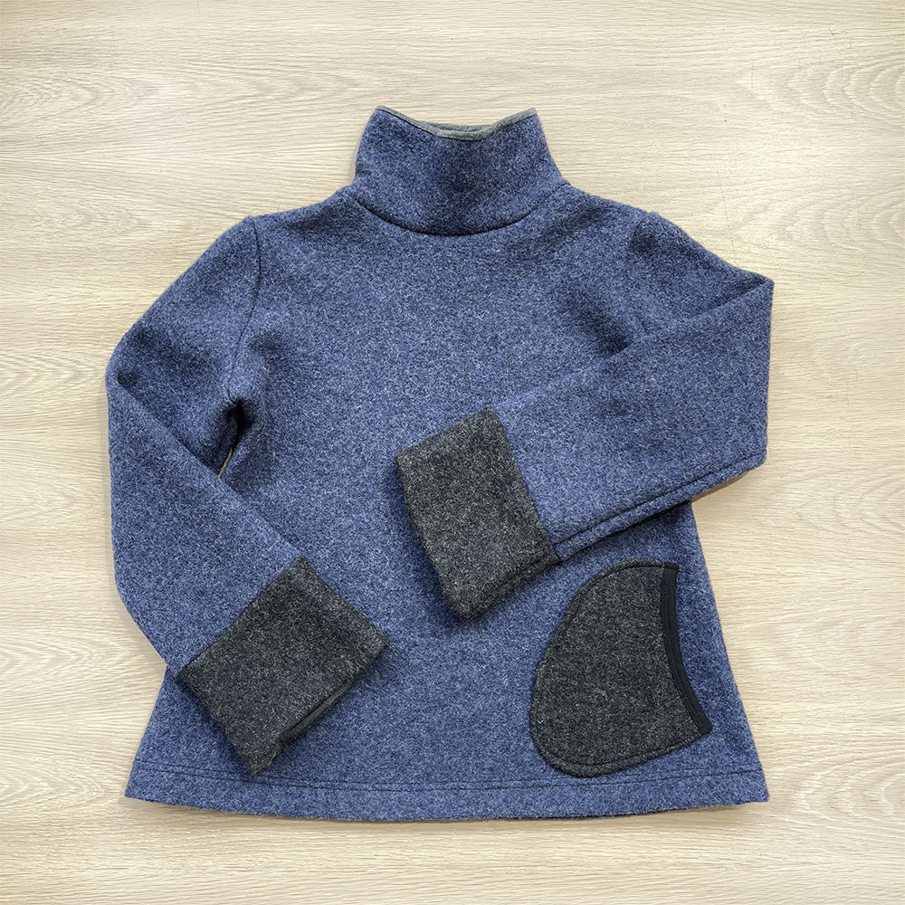 Cocoon Jumper Blue/Charcoal