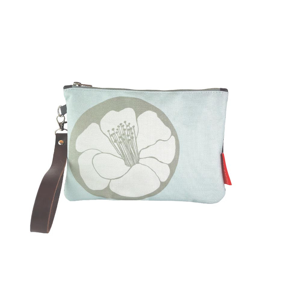 Powder Blue Camelia Clutch