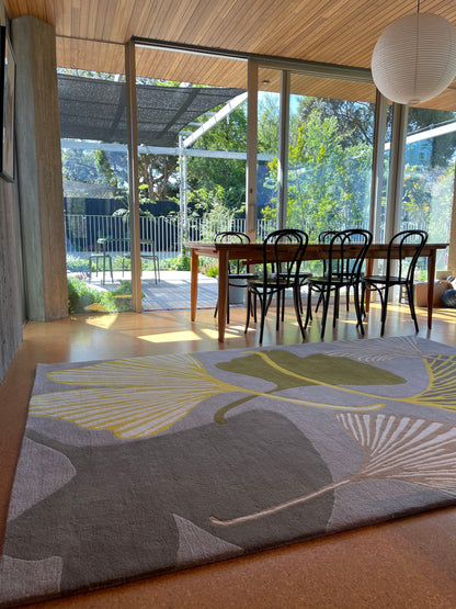 Custom Made Yellow Ginkgo Rug