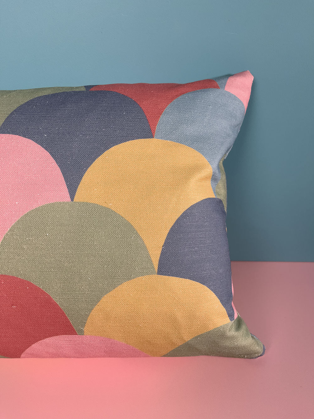 Fish Scale Cushion- Earth