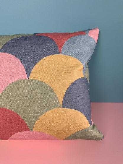 Fish Scale Cushion- Earth