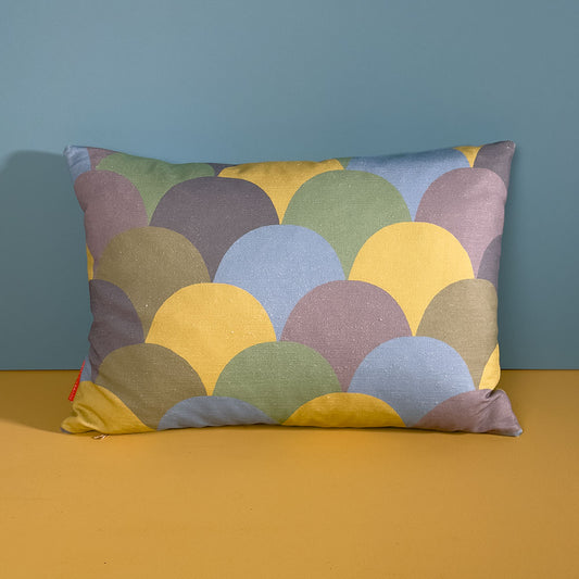 Fish Scale Cushion- Forest