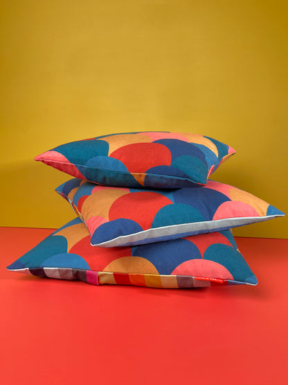 Fish Scale Cushion- Brights
