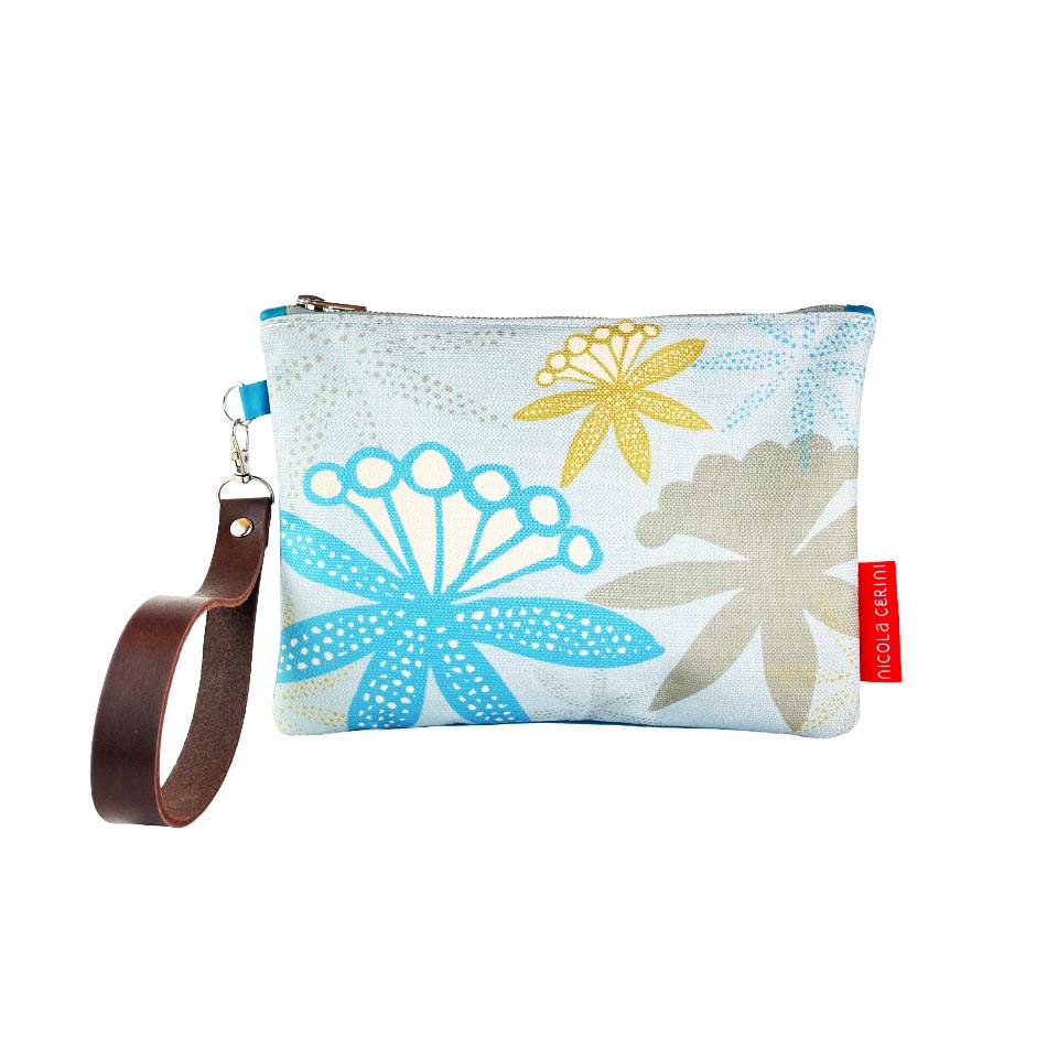 Folk Art Leather Clutch  40% OFF