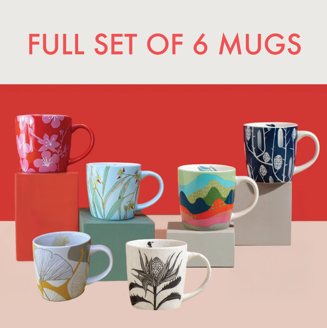 Full Collection- Set of 6 Limited Edition Mugs
