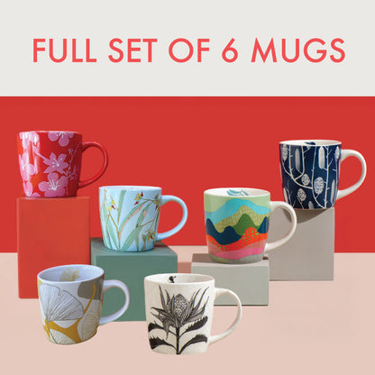 Full Collection- Set of 6 Limited Edition Mugs