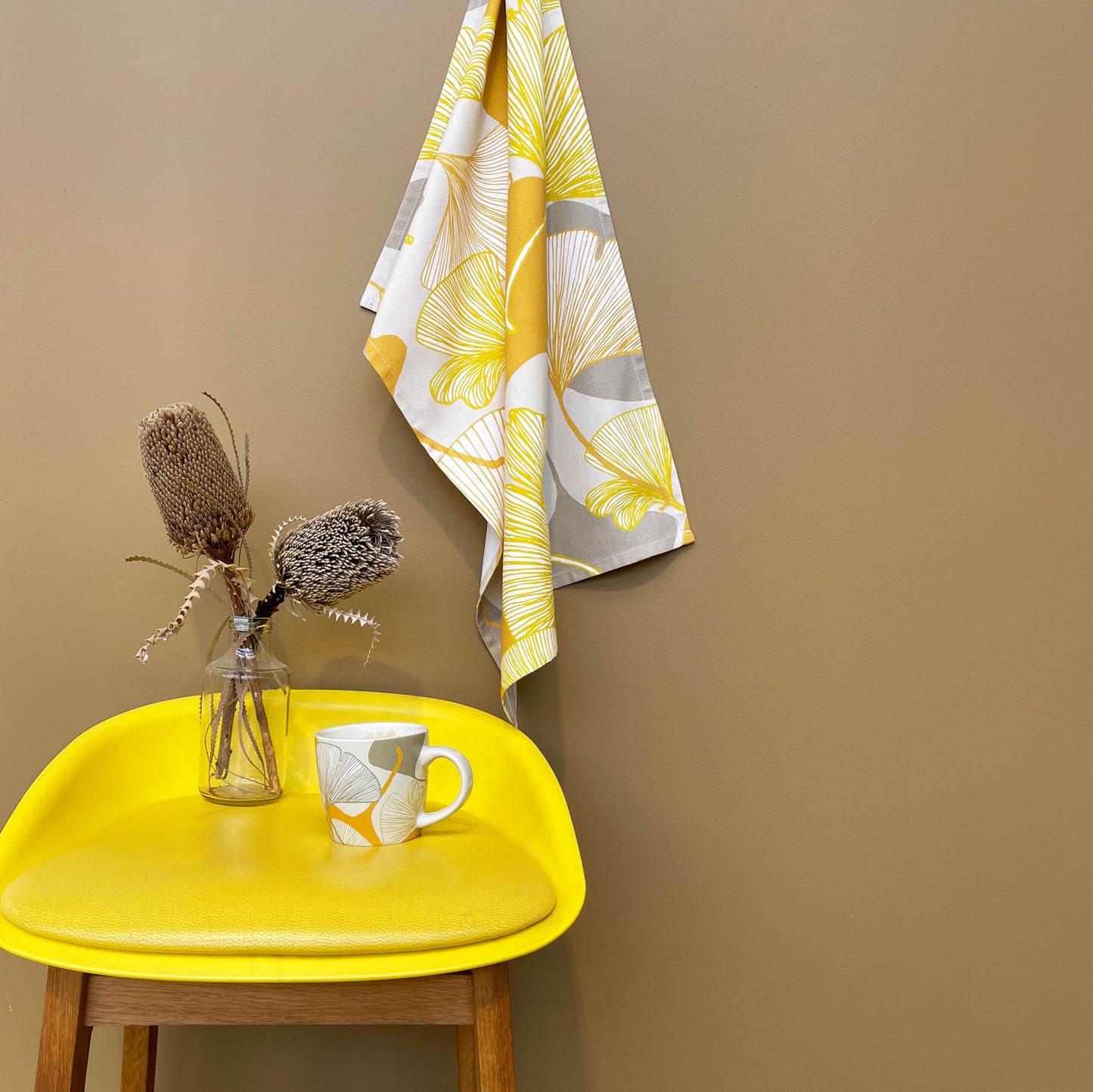 Set of 4 Ginkgo Tea Towels