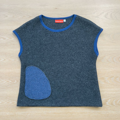 Cocoon Vest Charcoal/Blue
