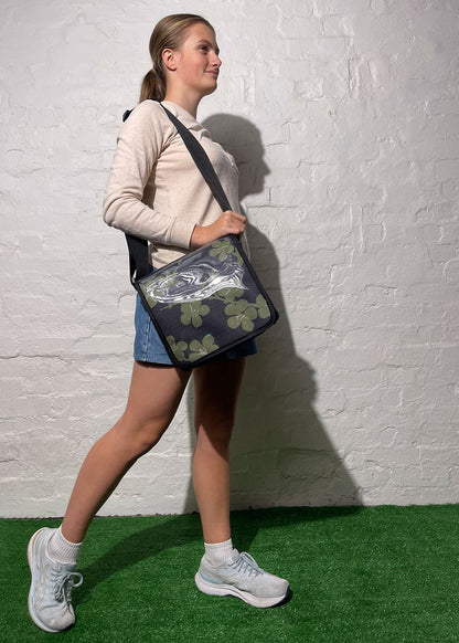 Khaki Blossom Satchel | Plasto Collection - LIMITED RUN