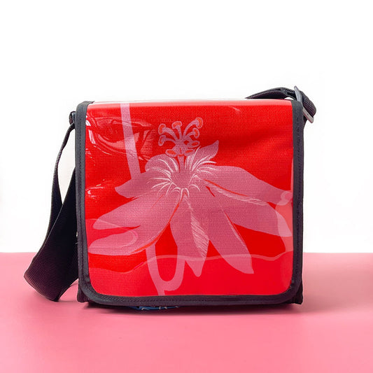 Pink Passion Flower Satchel- 30% OFF- THREE LEFT!