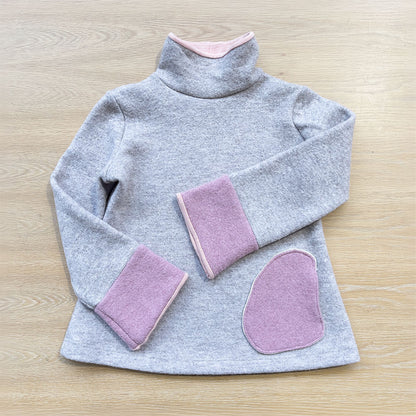 Cocoon Jumper Oatmeal/Pink