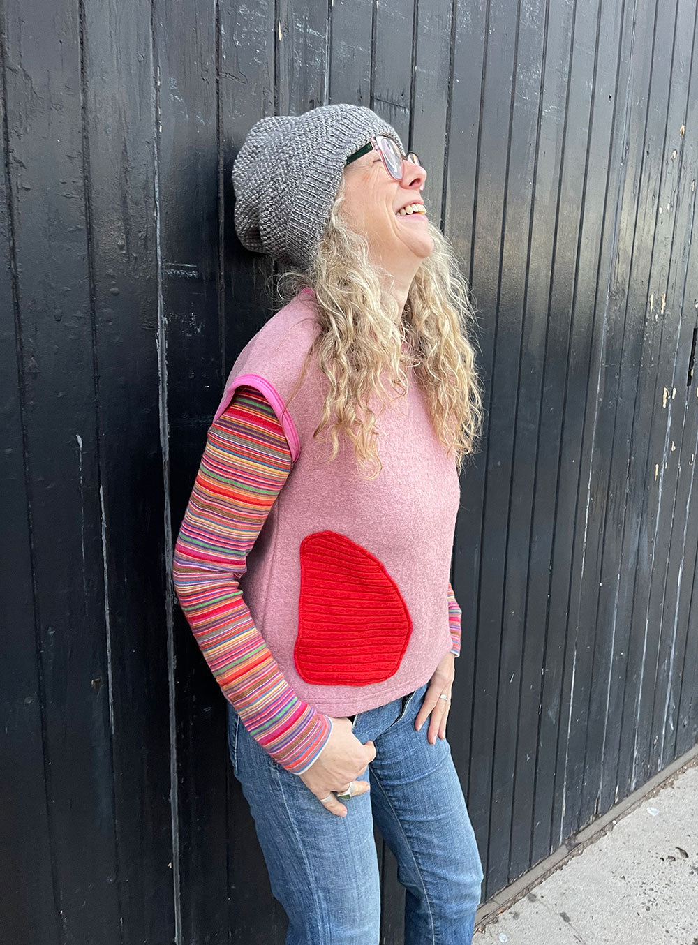 Cocoon Vest Pink/Orange