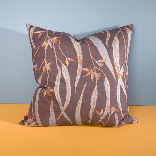 River Red Gum Cushion- Charcoal