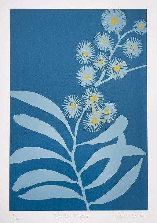 Wattle Blossom Print on Paper