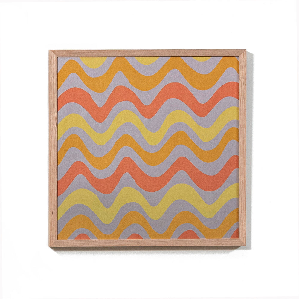 Wave Print on Aluminium