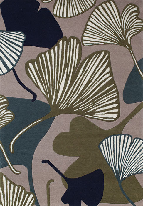 Custom Made Ginkgo Green Rug – Nicola Cerini