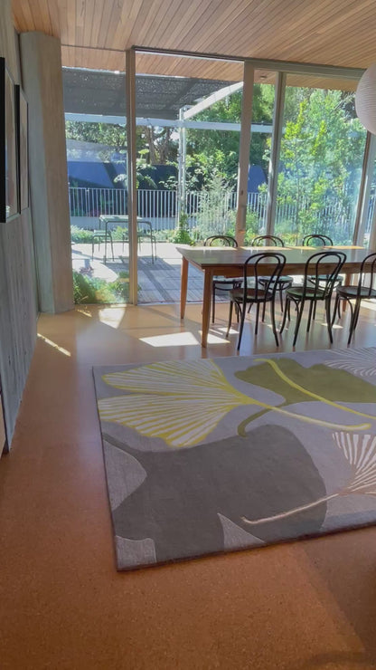 Custom Made Yellow Ginkgo Rug