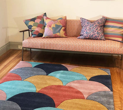 Fish Scale Cushion- Earth