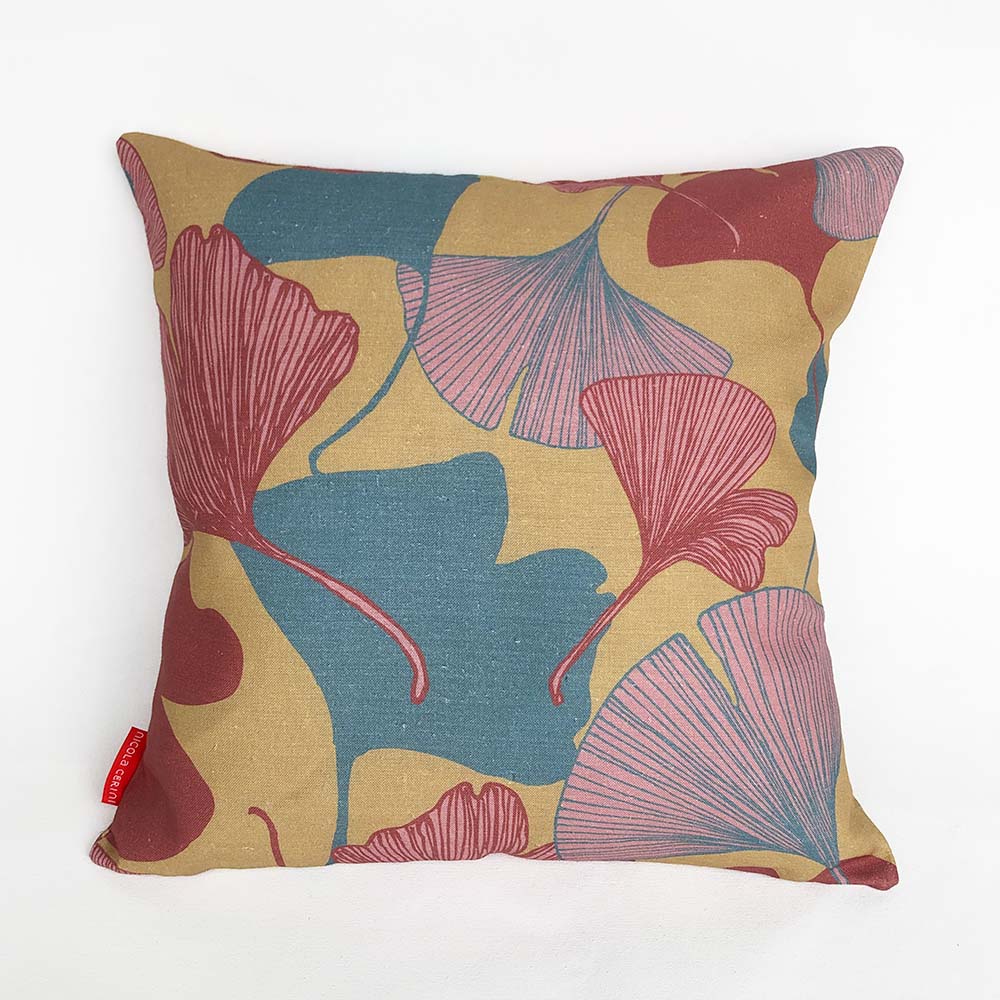 Ginkgo Cushion Cover- Earth- TWO LEFT!
