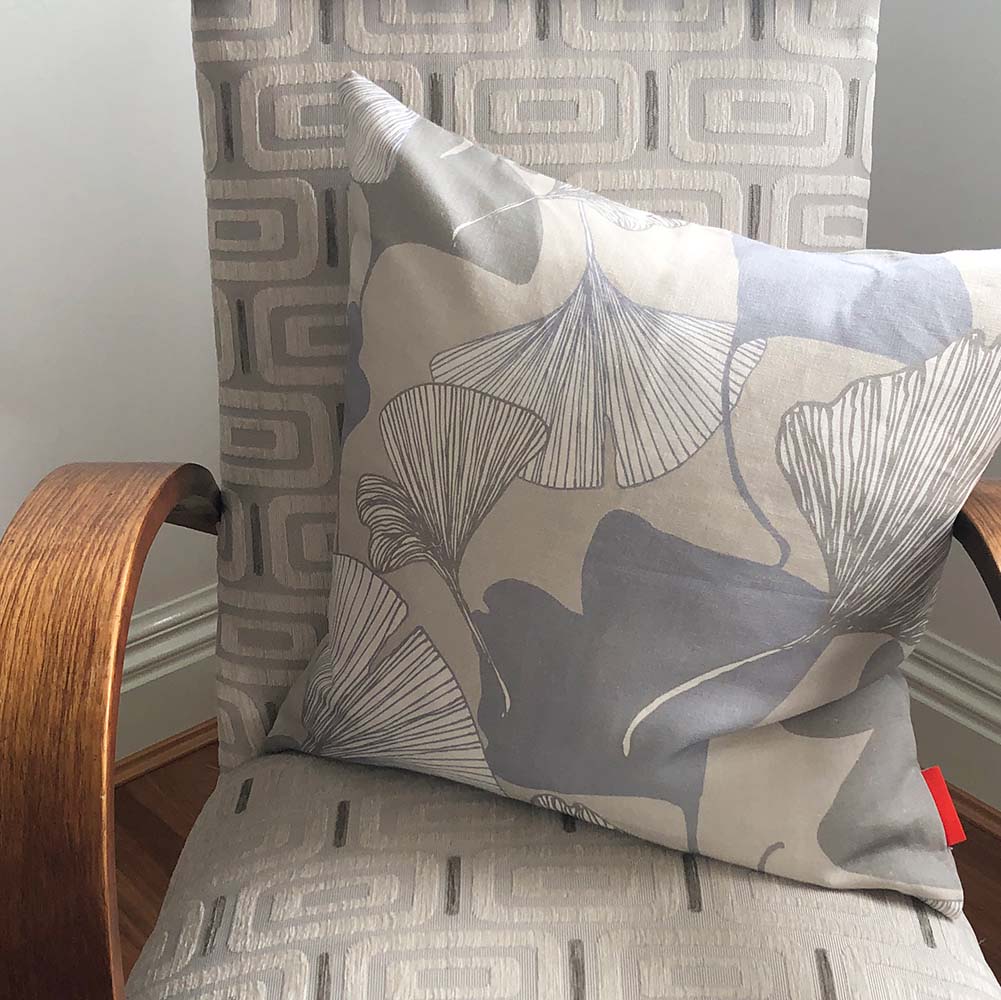 Ginkgo Cushion Cover- Stone 50% OFF