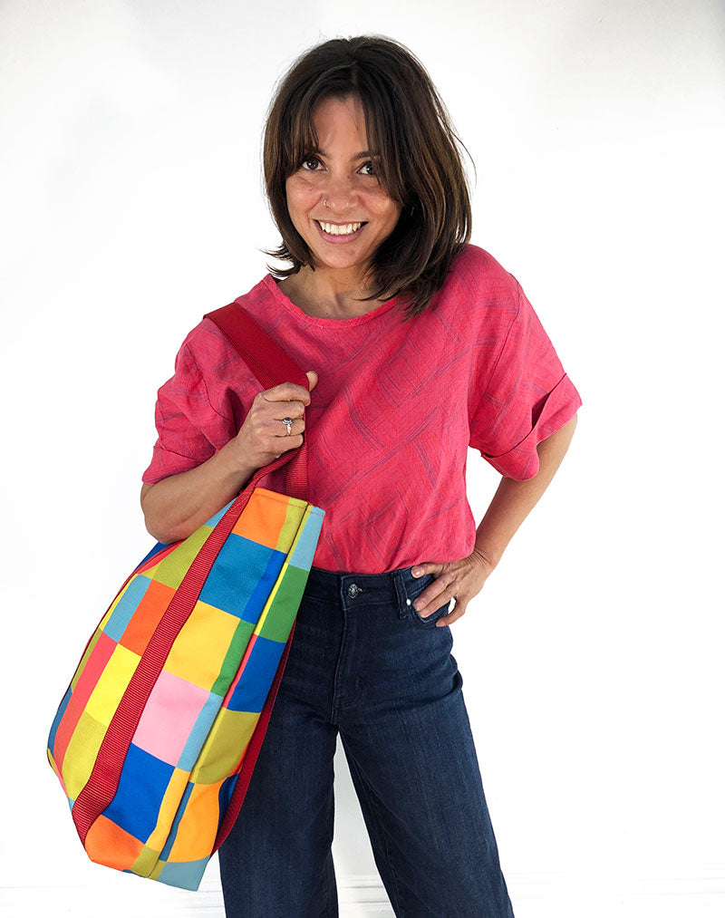Test Pattern Big Beach Tote- 70% OFF- TWO LEFT!